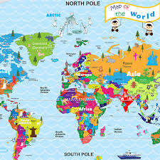 Best World Map Wall Sticker In India