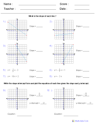 Pre Algebra Worksheets Linear