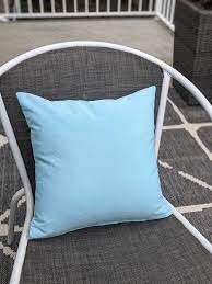 Sky Blue Patio Pillow Cover