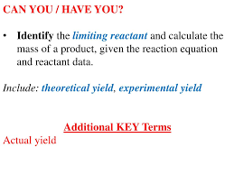 Ppt Percentage Yield Powerpoint