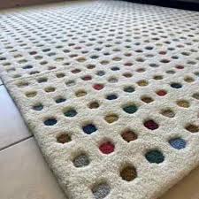 Colorful Polka Dots Wool Rug