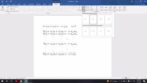 Type Mathematical Equations In Ms Word