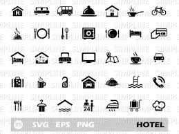 Hotel Icon Set Svg Eps Png