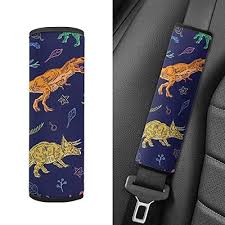 Baxinh Dinosaur Flower Seat Belt Cover