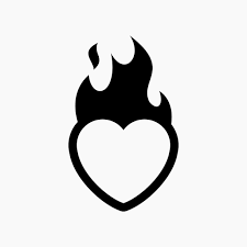 Flaming Heart Svg Png Eps Dxf Cut