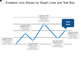 Evolution Icon Shown By Graph Lines And