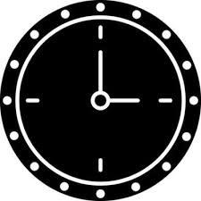 Ilration Of A Wall Clock Icon In