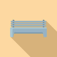 Sitting Bench Vector Art Icons And