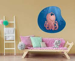 Nursery Octopus Icon Removable Wall