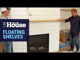 Install Floating Shelves And Mantel