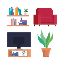 Home Icon Set Design Room And