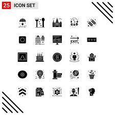Set Of 25 Modern Ui Icons Symbols Signs