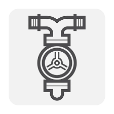 Fire Sprinkler Icon White Stock Vector