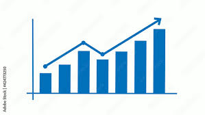 Blue Color Positive Business Graph
