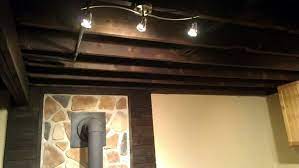 Stunning Painted Basement Ceiling Rafters