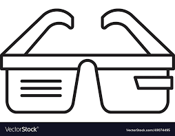 Smart Glasses Icon Royalty Free Vector