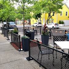 Outdoor Sidewalk Fencing Barriers
