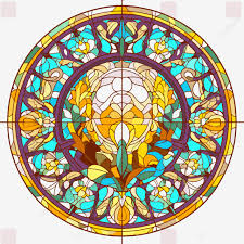 Stained Glass Sticker Clipart Image Of