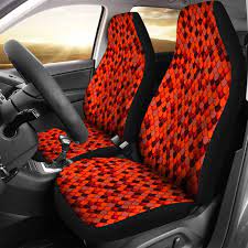 Red Animal Print Car Seat Covers Car