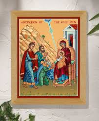 Adoration Of The Wise Men Original Icon