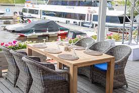 Restaurant And Wooden Chair Table Dish