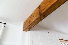 faux wood beam easiest diy wood beam