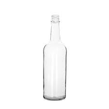 Flint Glass Classic Spirits Bottle
