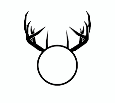 Deer Head Monogram Svg Png Pdf