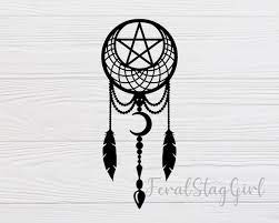 Pagan Dream Catcher Svg Pentagram Svg