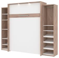 Queen Murphy Bed And 2 Storage Cabinets