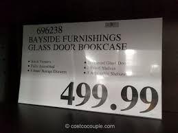 Bayside Furnishings Glass Door Bookcase