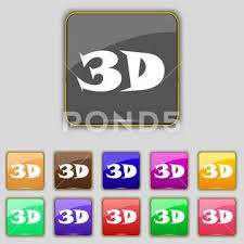 3d Sign Icon 3d New Technology Symbol