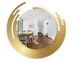 Golden Finish Wall Mirror