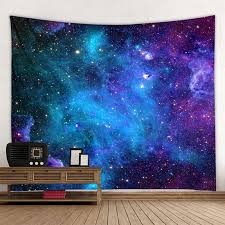 Night Sky Stars Tapestry For Ceiling