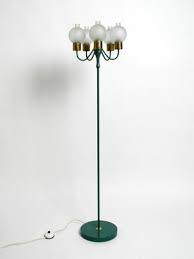 Metal Floor Lamp With Ice Glass Shades
