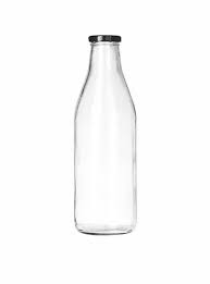 Cylindrical Milk Glass Bottle 1000ml