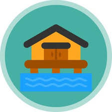 Beach House Vector Icon Design 21127416