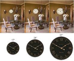 Wooster Clock Company Clock Size