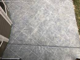 Faux Tile Look On Concrete Patio
