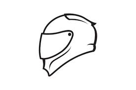 Motorcycle Helmet Vector Logo Design