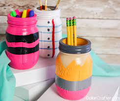 Diy Painted Back To School Mason Jars