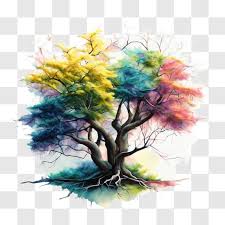 Tree Painting Artwork With