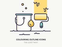 Easy Way To Colour Your Outline Icons