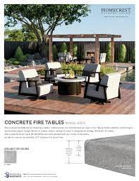 Homecrest Concrete Fire Tables 36 X 60