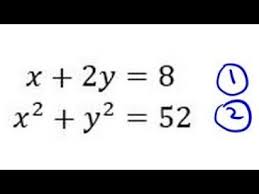 Simultaneous Equations One Quadratic