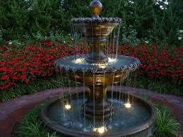 Polished Garden Water Fountain Power