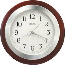Round Wall Clock With Wood Case