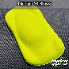 Yellow Neon Paint 1000ml Hydro Style Uk