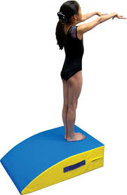 gymnastics mini block to practice mounting