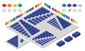 Conjunto De Brinquedo De Tijolo De